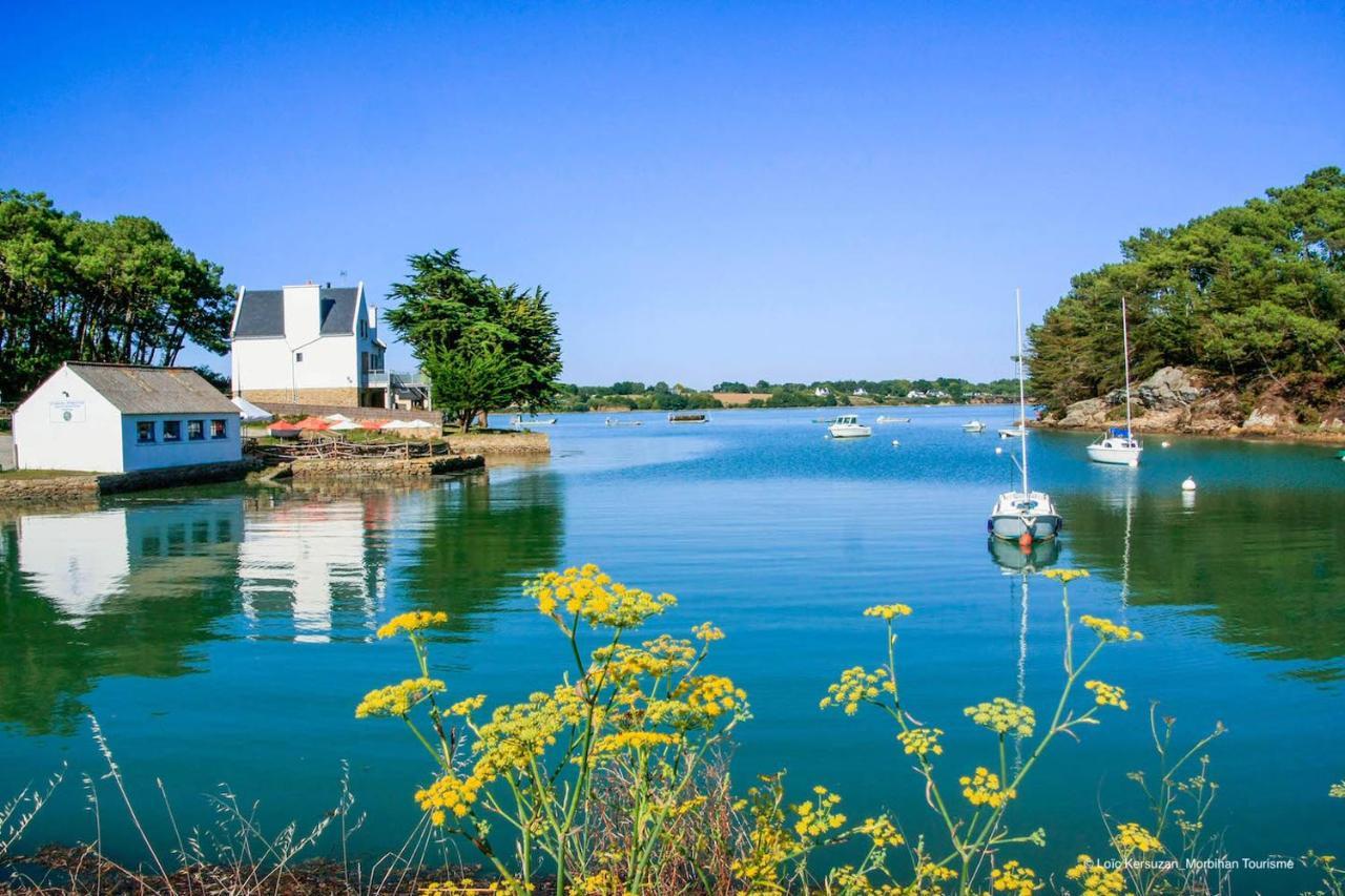 Maison 4 personnes en bord de mer - Golfe du Morbihan Baden Extérieur photo
