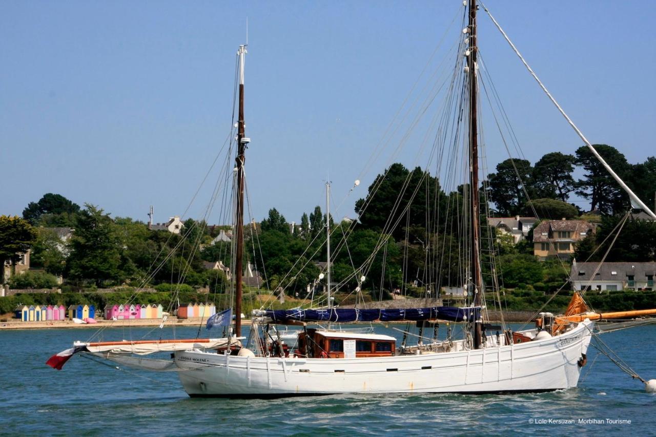 Maison 4 personnes en bord de mer - Golfe du Morbihan Baden Extérieur photo