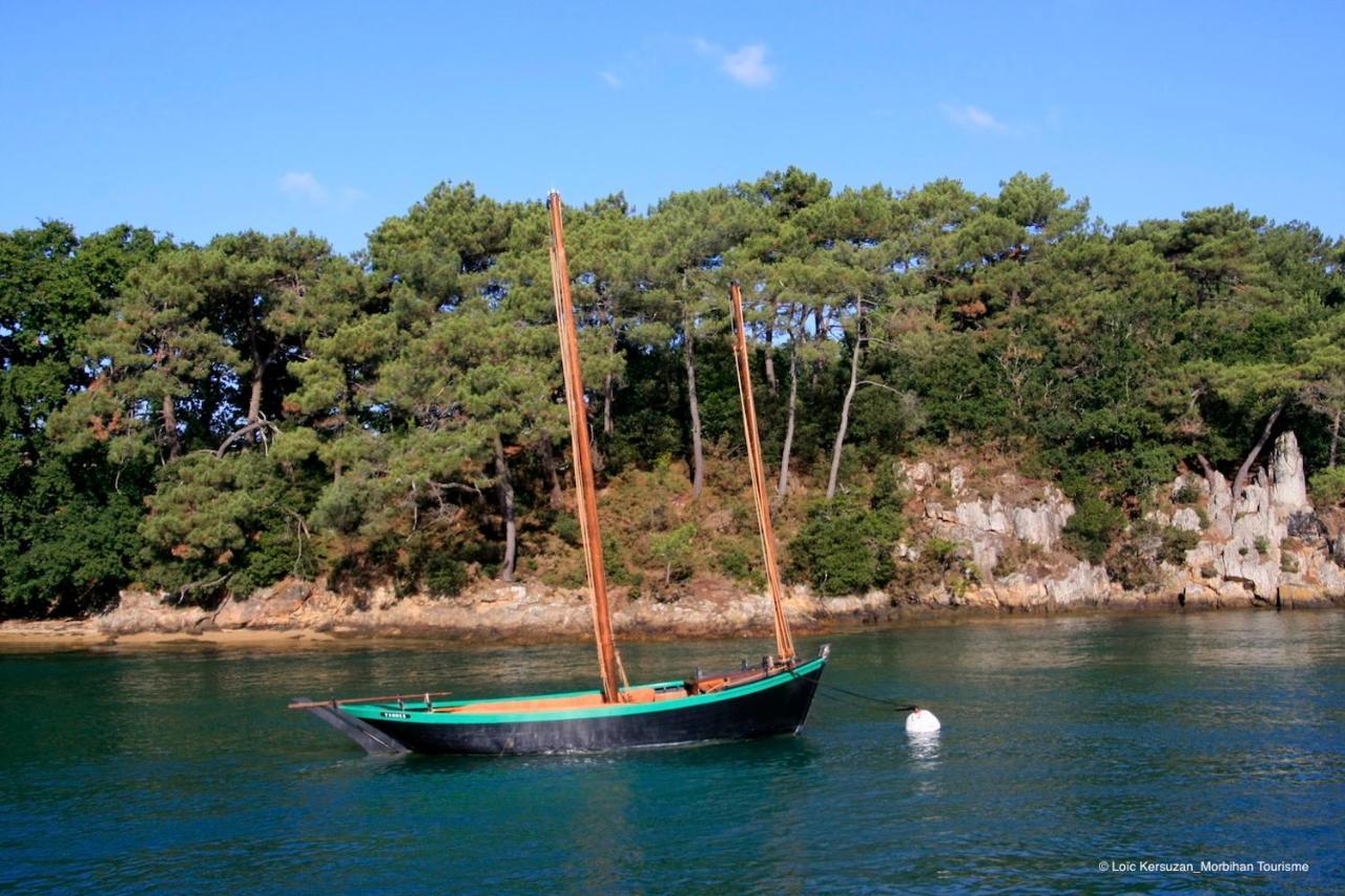 Maison 4 personnes en bord de mer - Golfe du Morbihan Baden Extérieur photo